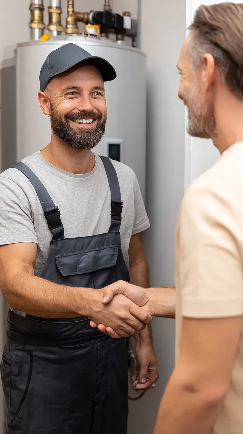 Leeds plumber at work